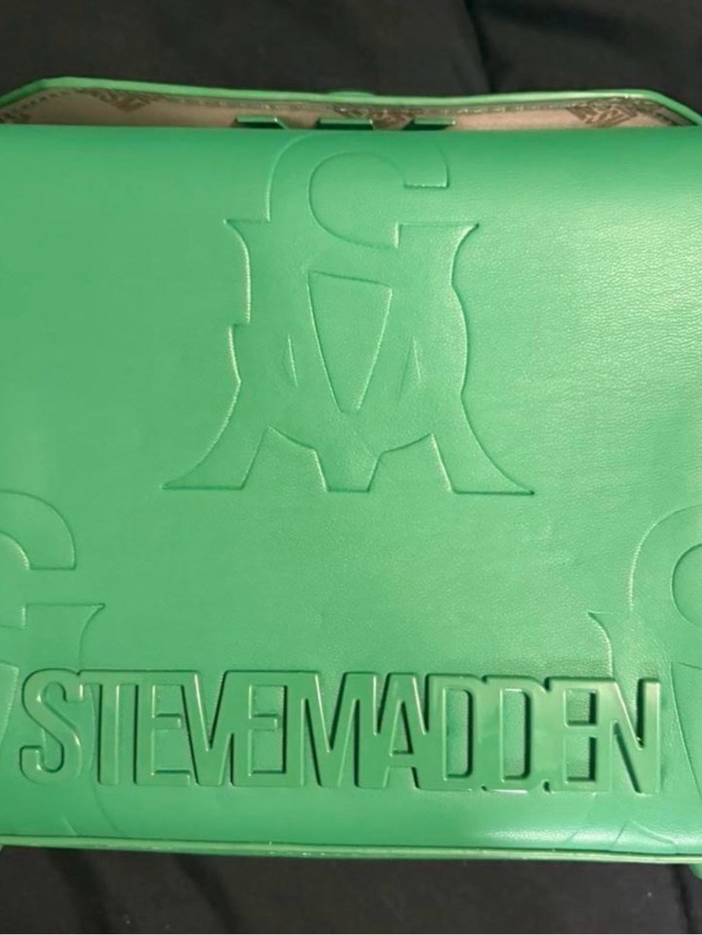 Steve Madden Green Patent Interior Satchel